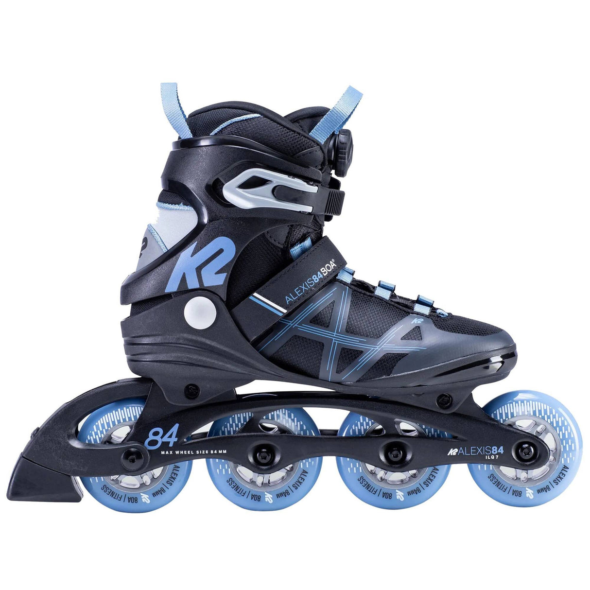 K2 Alexis 84 Boa Inline Skates - Black/Lavender