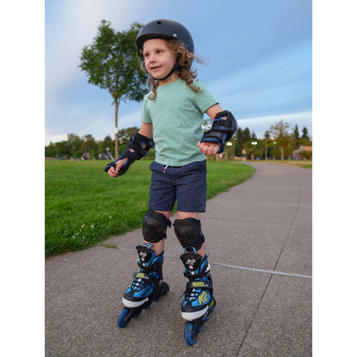 K2 Raider Beam Adjustable Inline Skates - Black/Blue