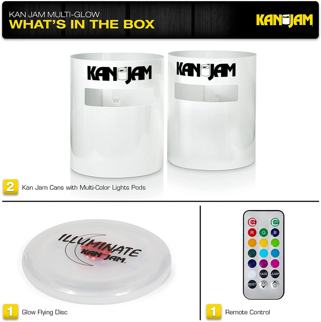 KanJam Illuminate Game Set Flying Disc - Multi