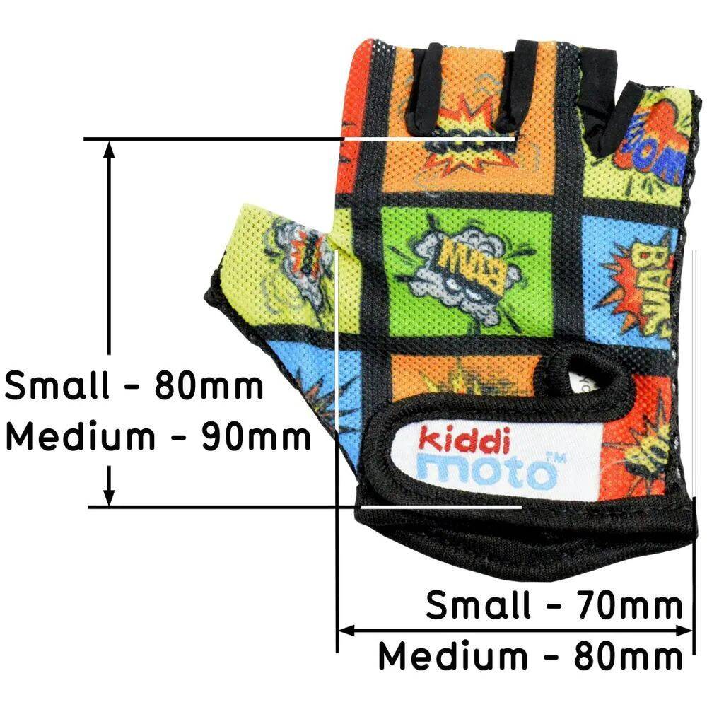 Kiddimoto Comic Protective Gloves