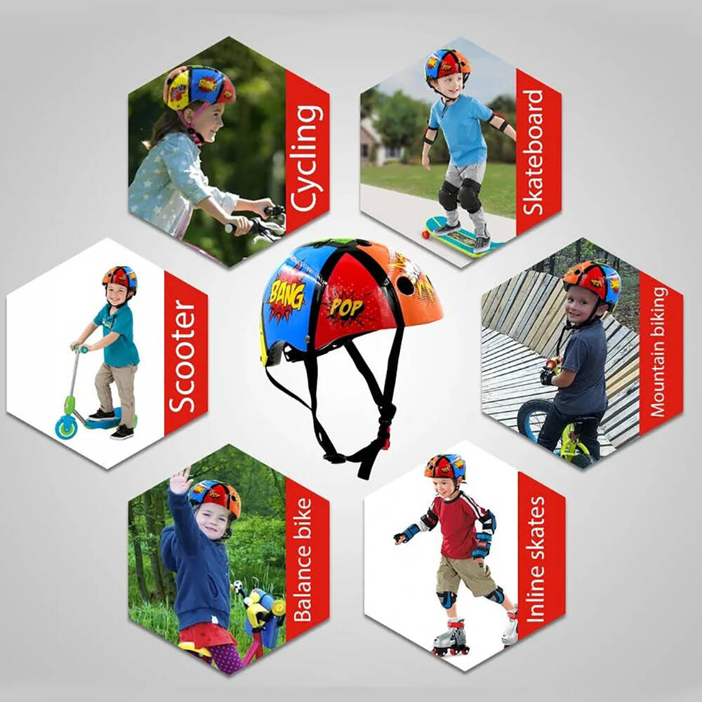 Kiddimoto Comic Helmet