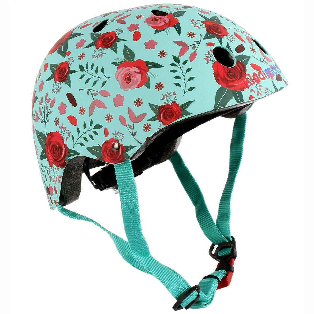 Kiddimoto Matte Floral Helmet