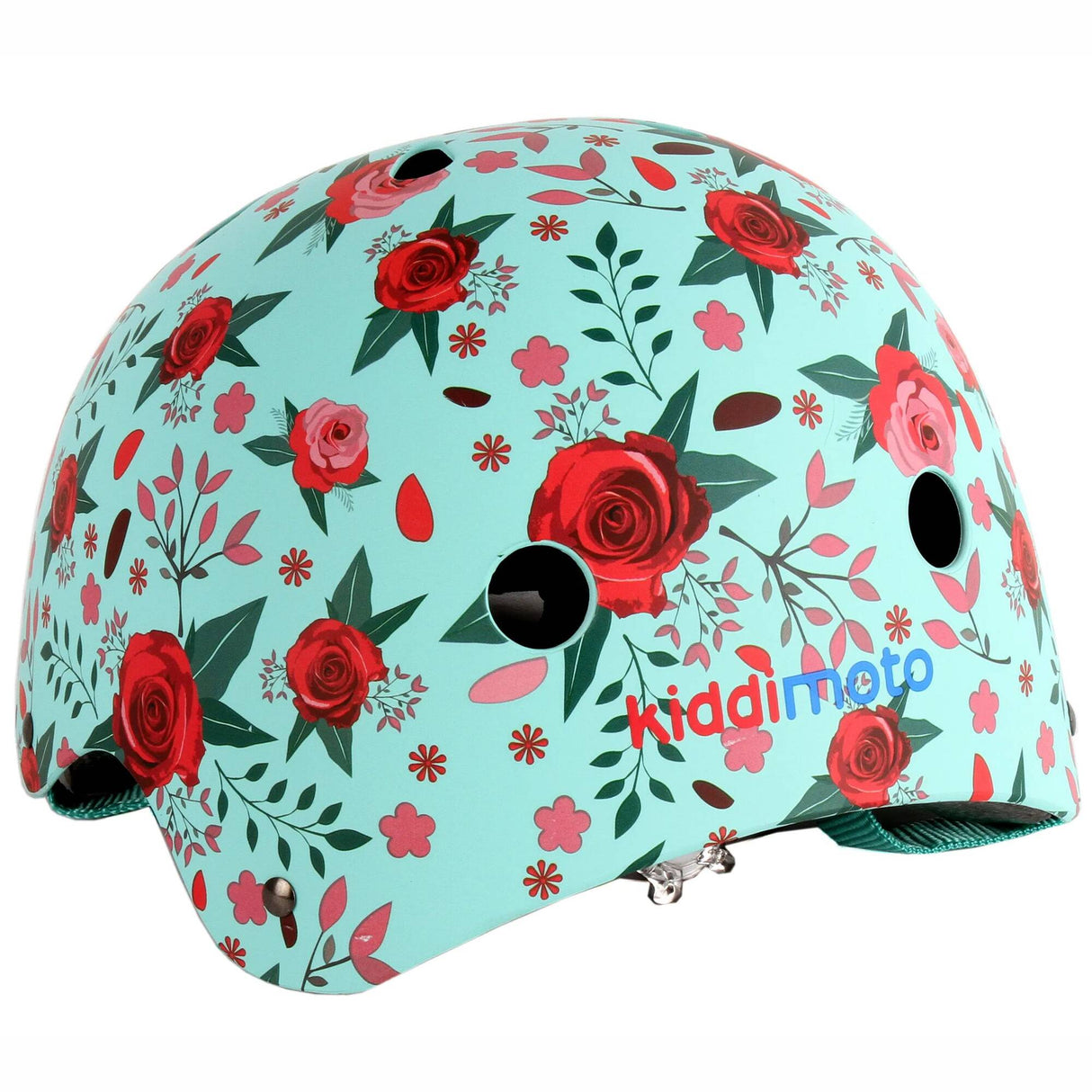 Kiddimoto Matte Floral Helmet