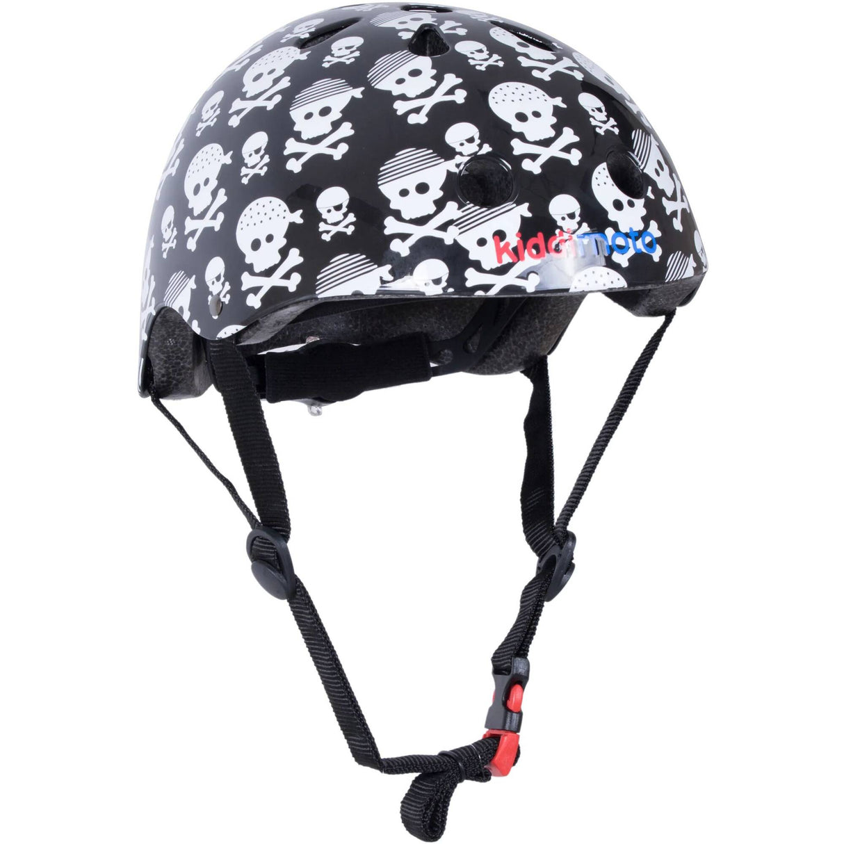 Kiddimoto Skullz Helmet - Black/White