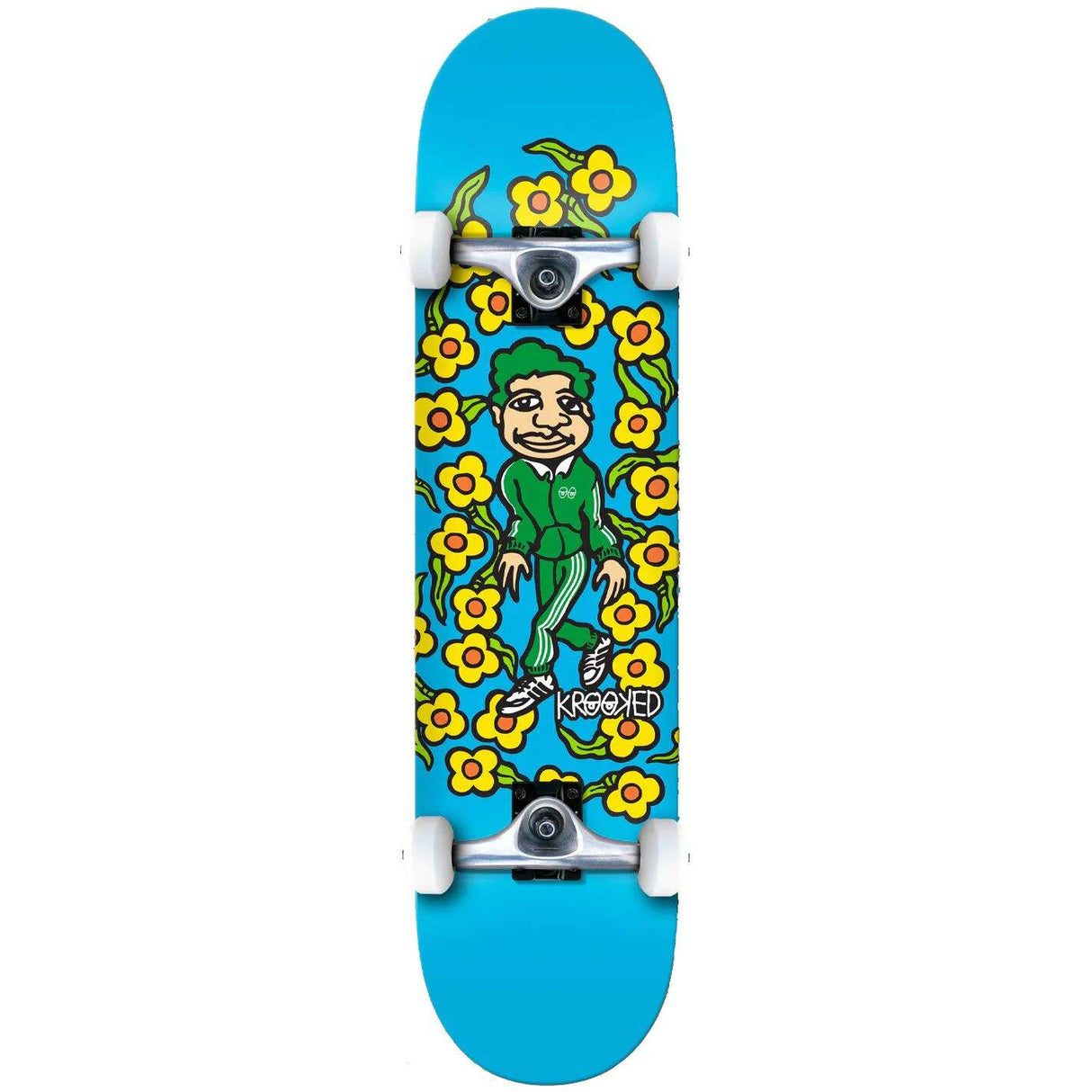 Krooked Classic Sweatpants Complete Skateboard - Blue 8''
