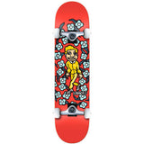 Krooked OG Sweatpants Mini Complete Skateboard - Red 7.3"