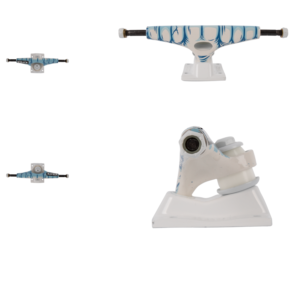 Krux K5 Chompers DLK Skateboard Trucks - Blue/Silver 8.25"