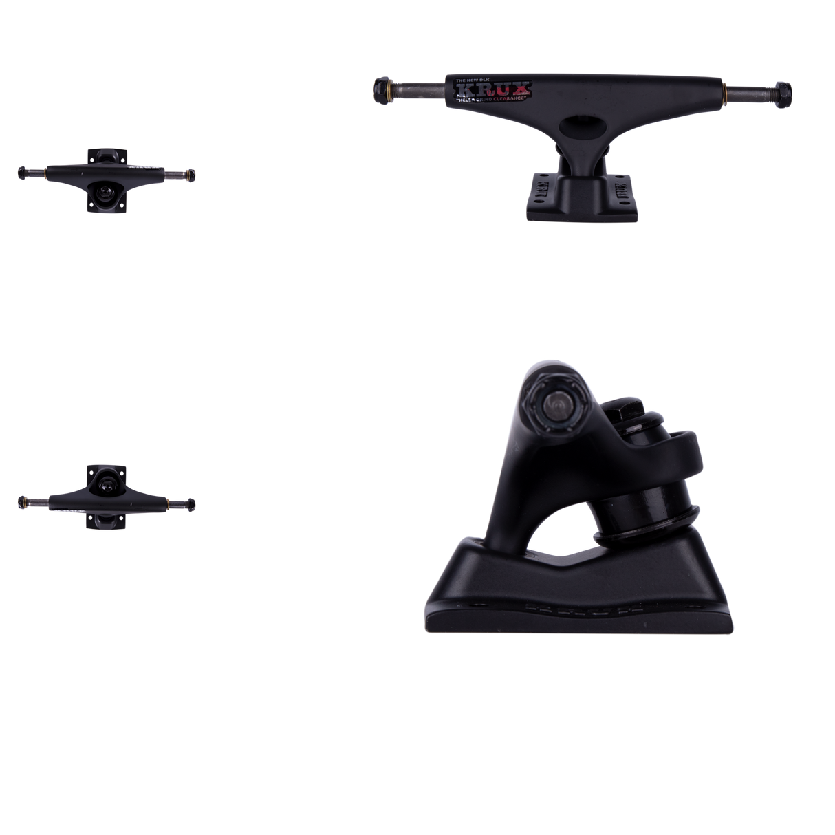 Krux K5 DLK Black Widow Skateboard Trucks - Black 7.6''
