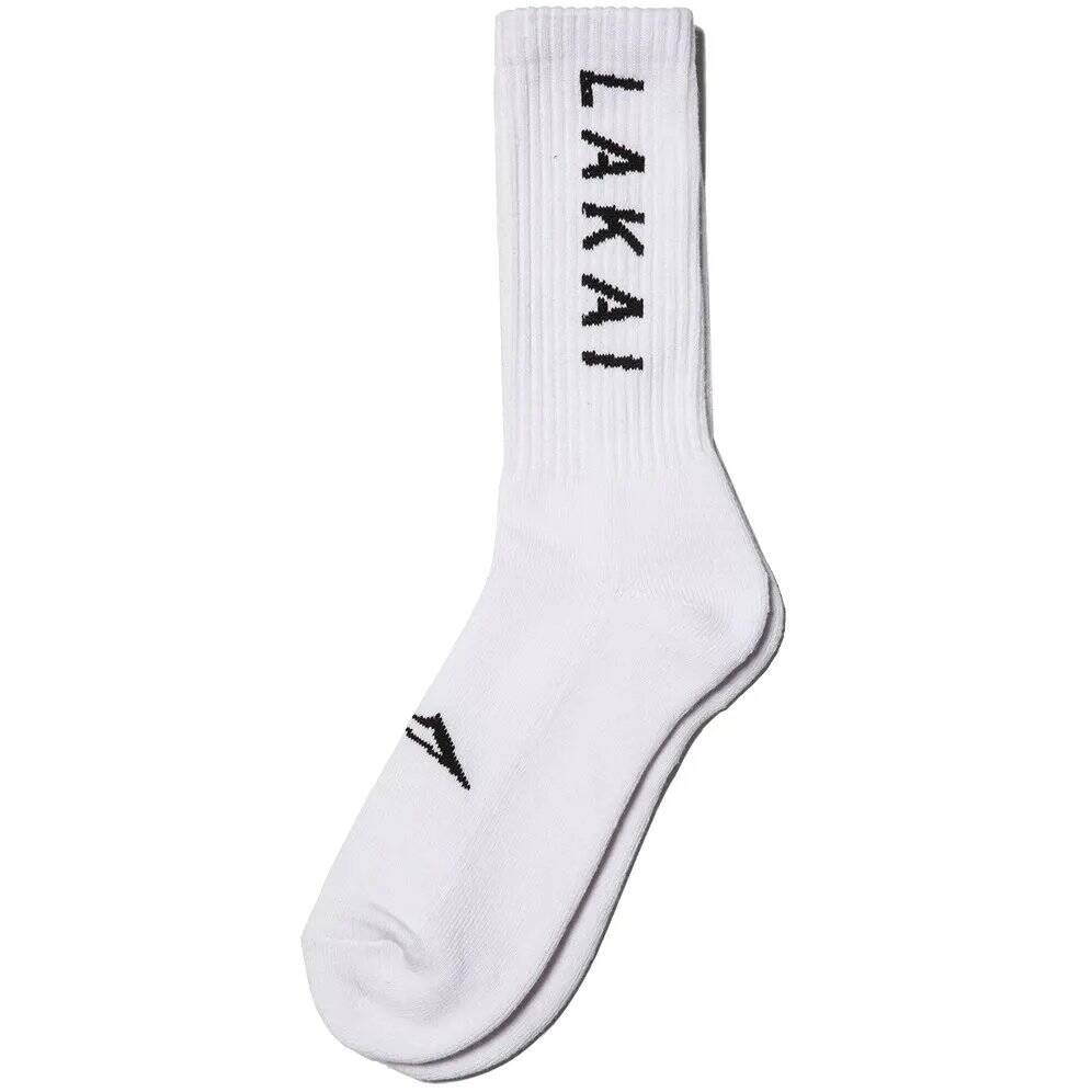 Lakai Simple Crew Socks - White