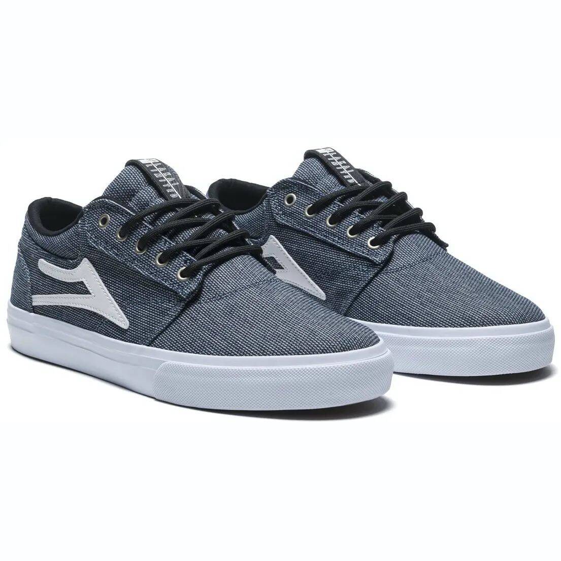 Lakai Griffin Textile Skate Shoes - Black Two Tone Textile
