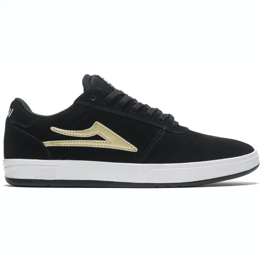 Lakai Manchester XLK Skate Shoes - Black/Gold Suede