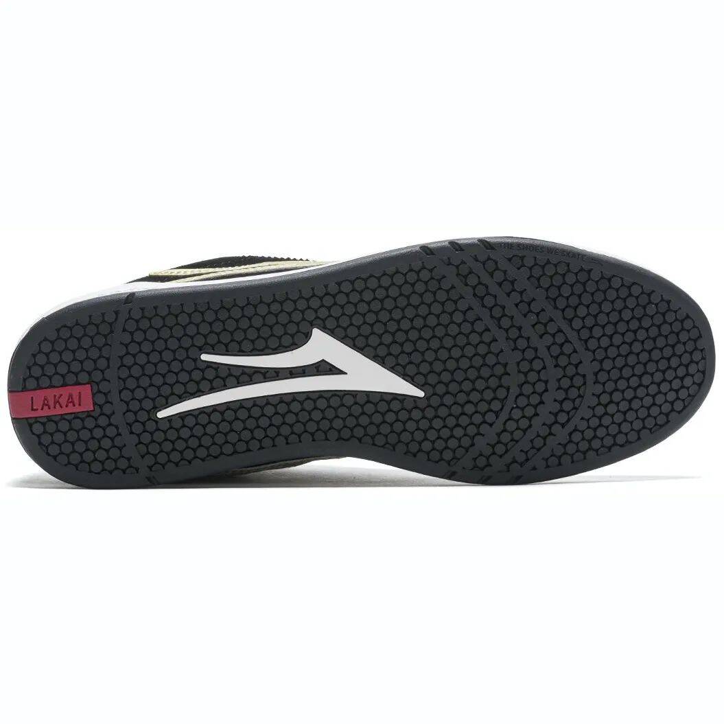 Lakai Manchester XLK Skate Shoes - Black/Gold Suede