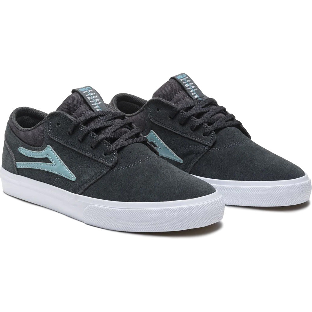 Lakai Griffin Skate Shoes - Charcoal/Nile Suede