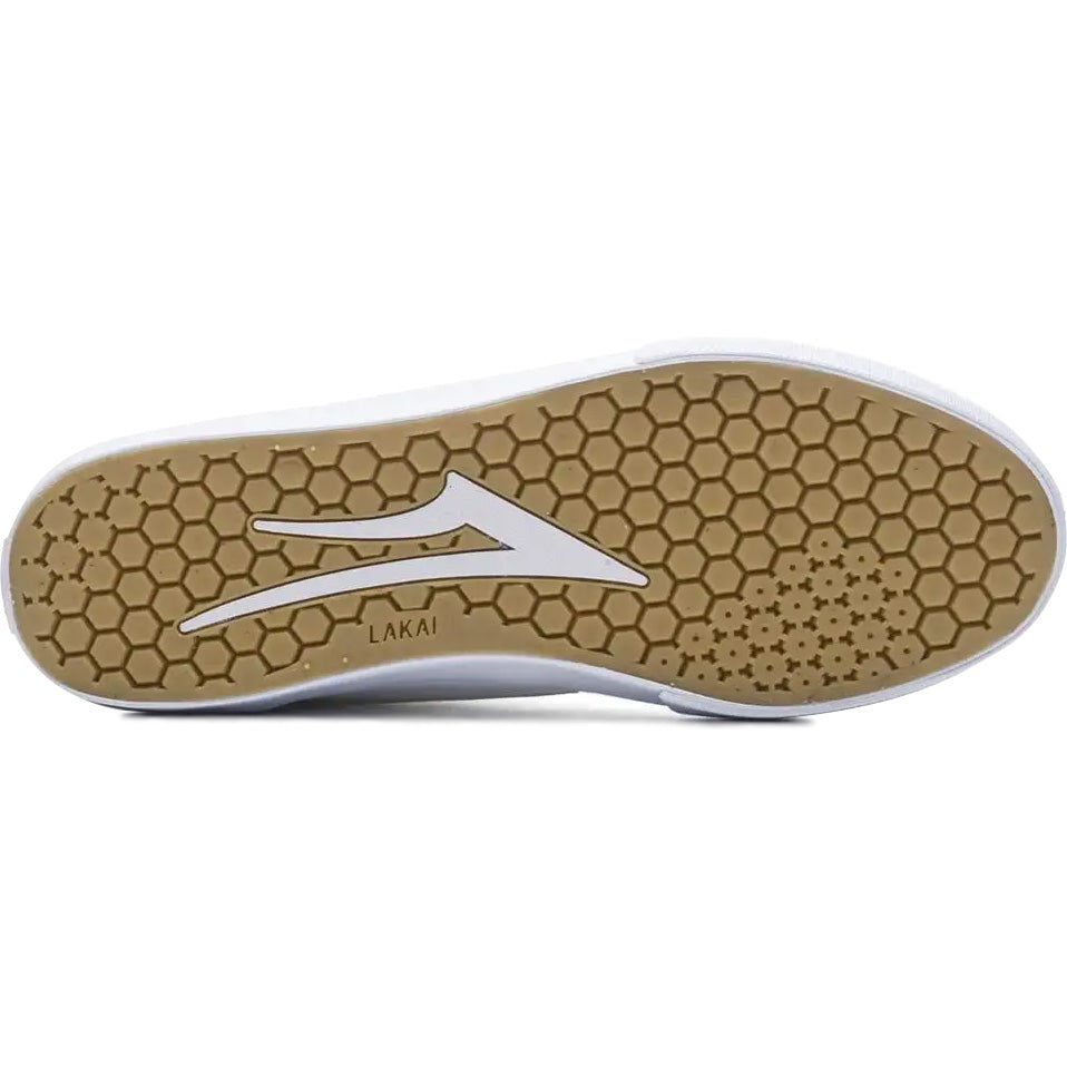 Lakai Manchester Skate Shoes - White Leather