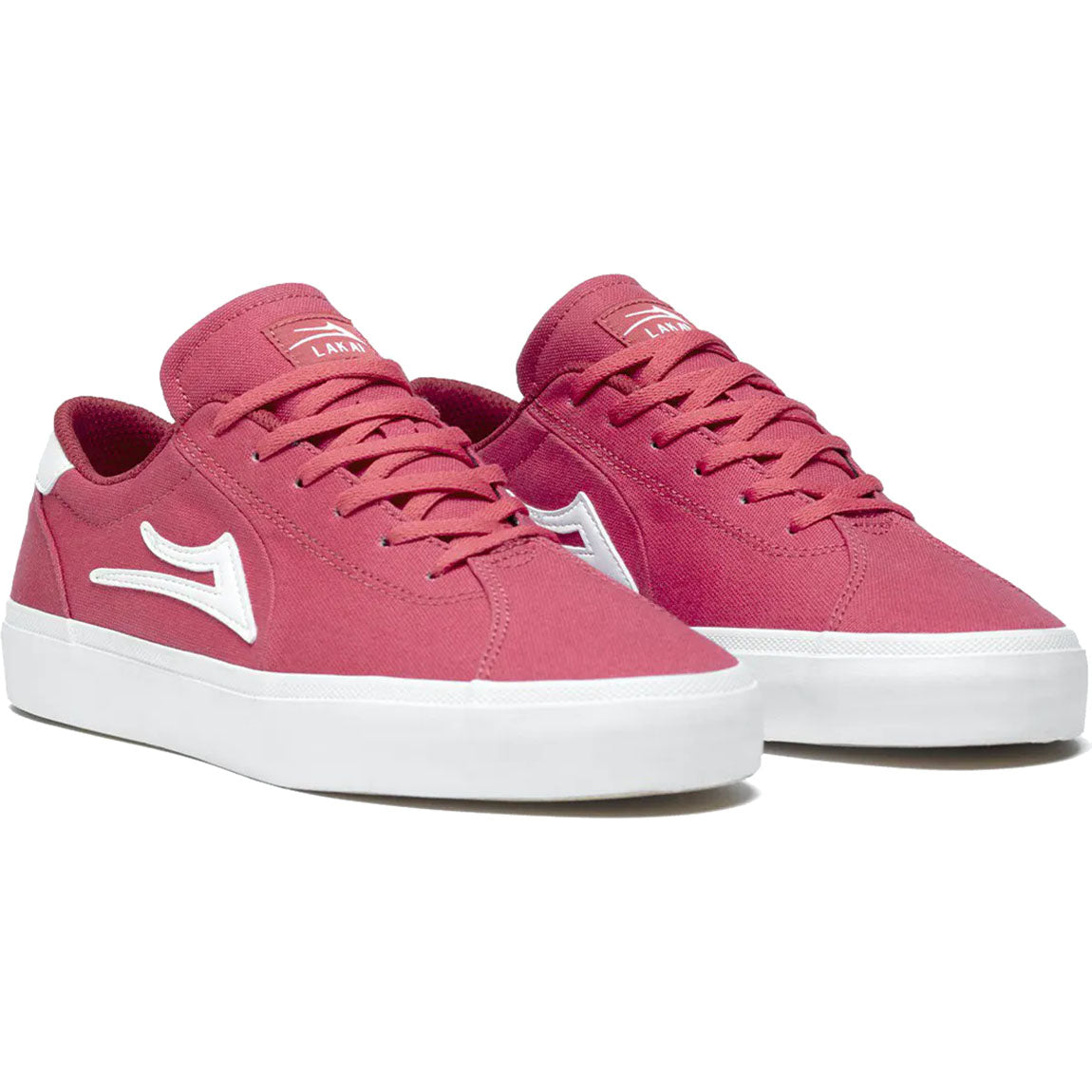 Lakai Flaco II Skate Shoes - Red Canvas