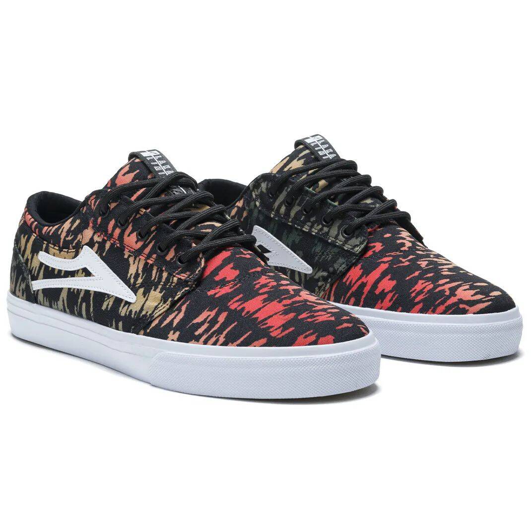 Lakai Griffin Textile Skate Shoes - Multi Print Canvas