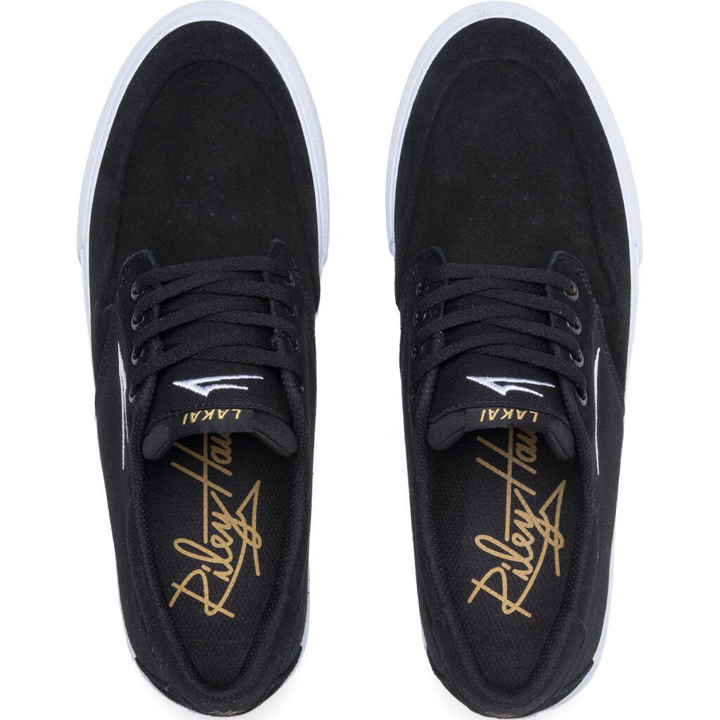 Lakai Riley 3 Skate Shoes - Black Suede