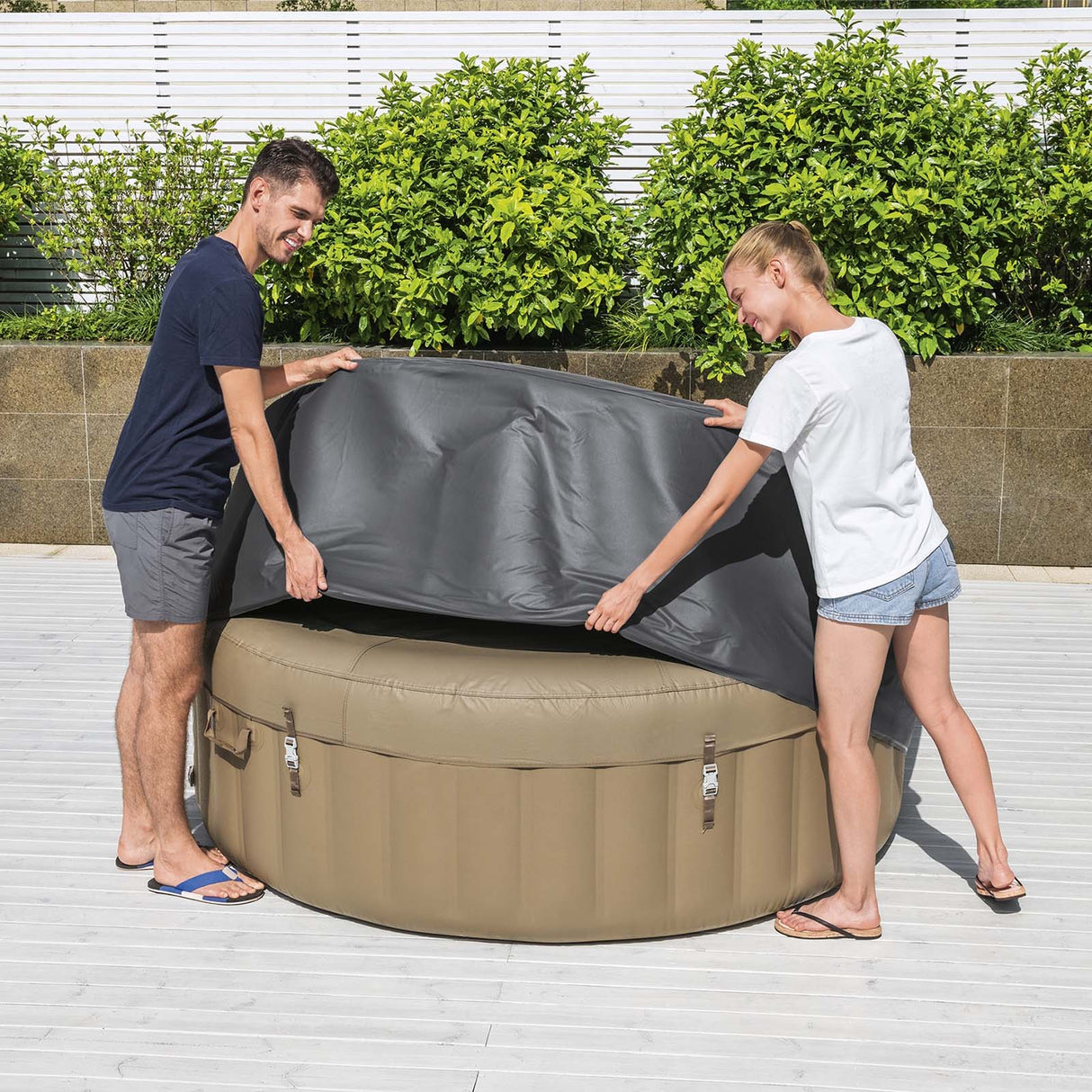 Lay-Z-Spa Thermal Round Hot Tub Cover 77" x 28"/196cm x 71cm