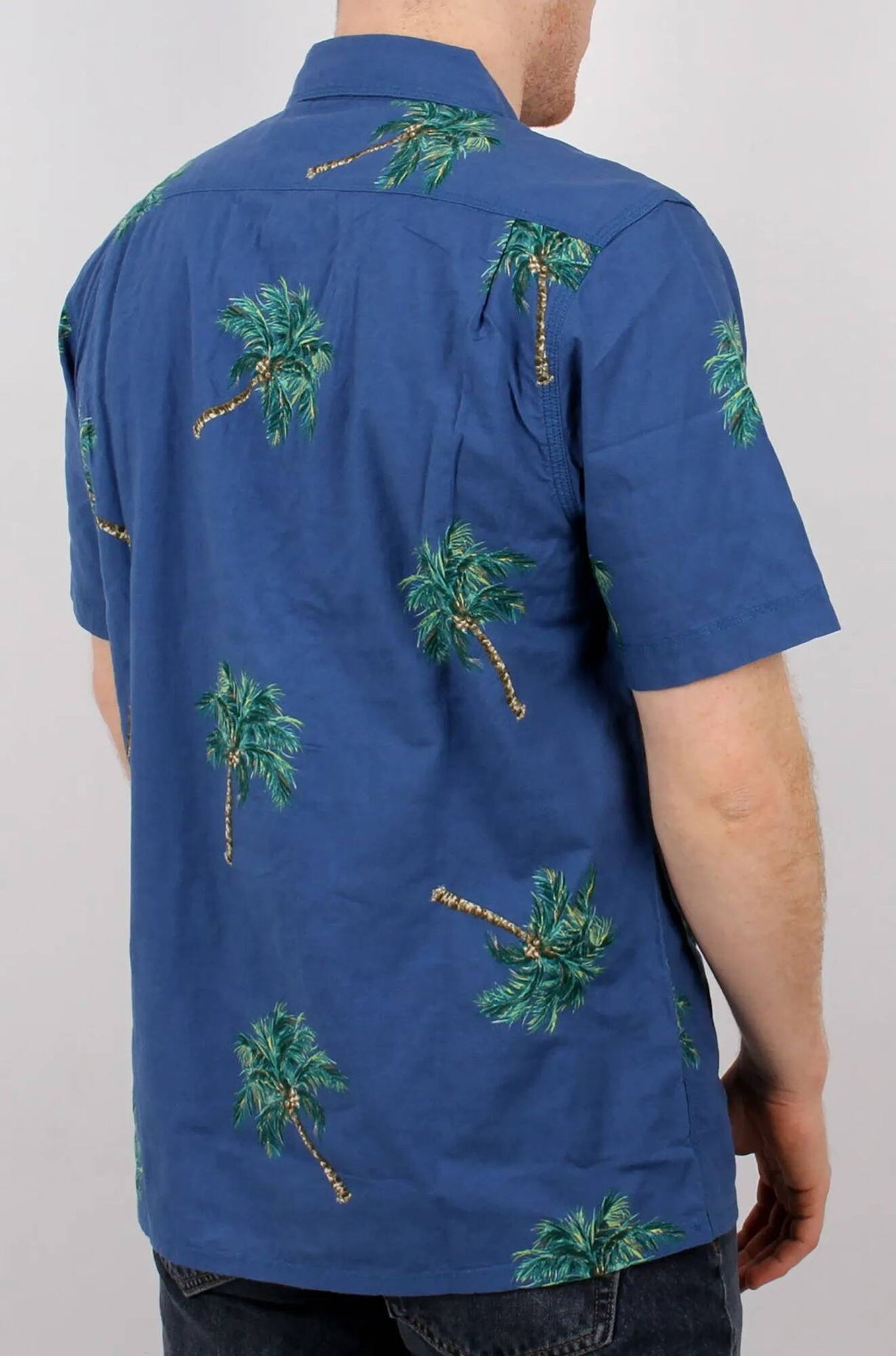 Levi's Skate Button Down Shirt - Watercolour Palm Bright Cobalt