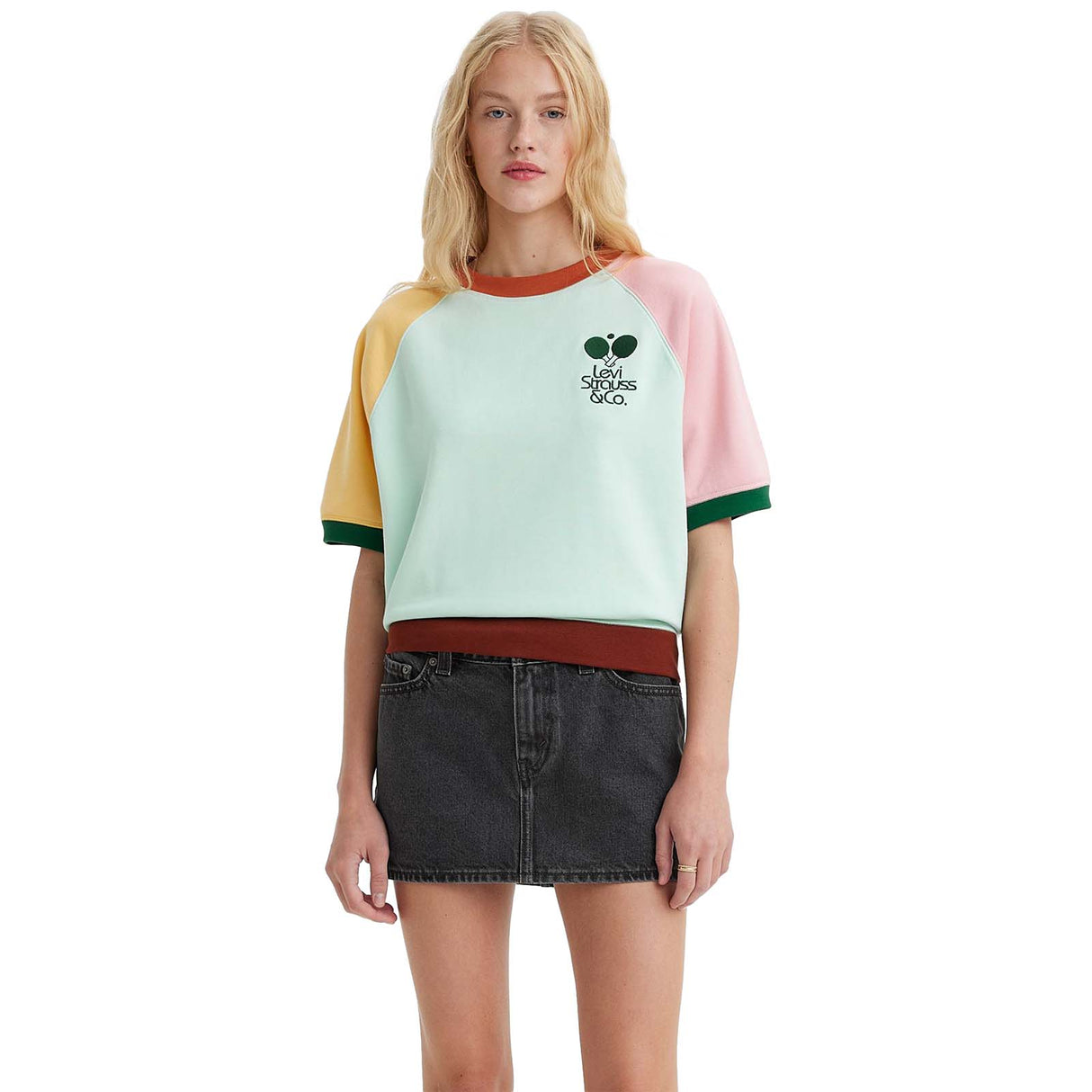 Levi's Country Club Table Tennis Crew - Pastel Blue/Quartz Pink/Flax