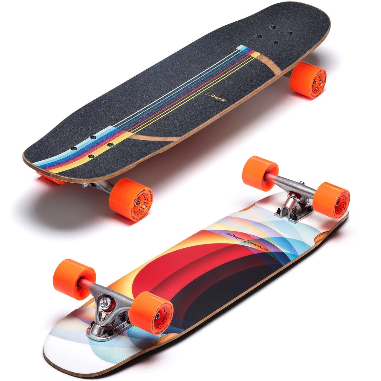 Loaded Chinchiller Big Chillin Complete Longboard - Love Handles Orange