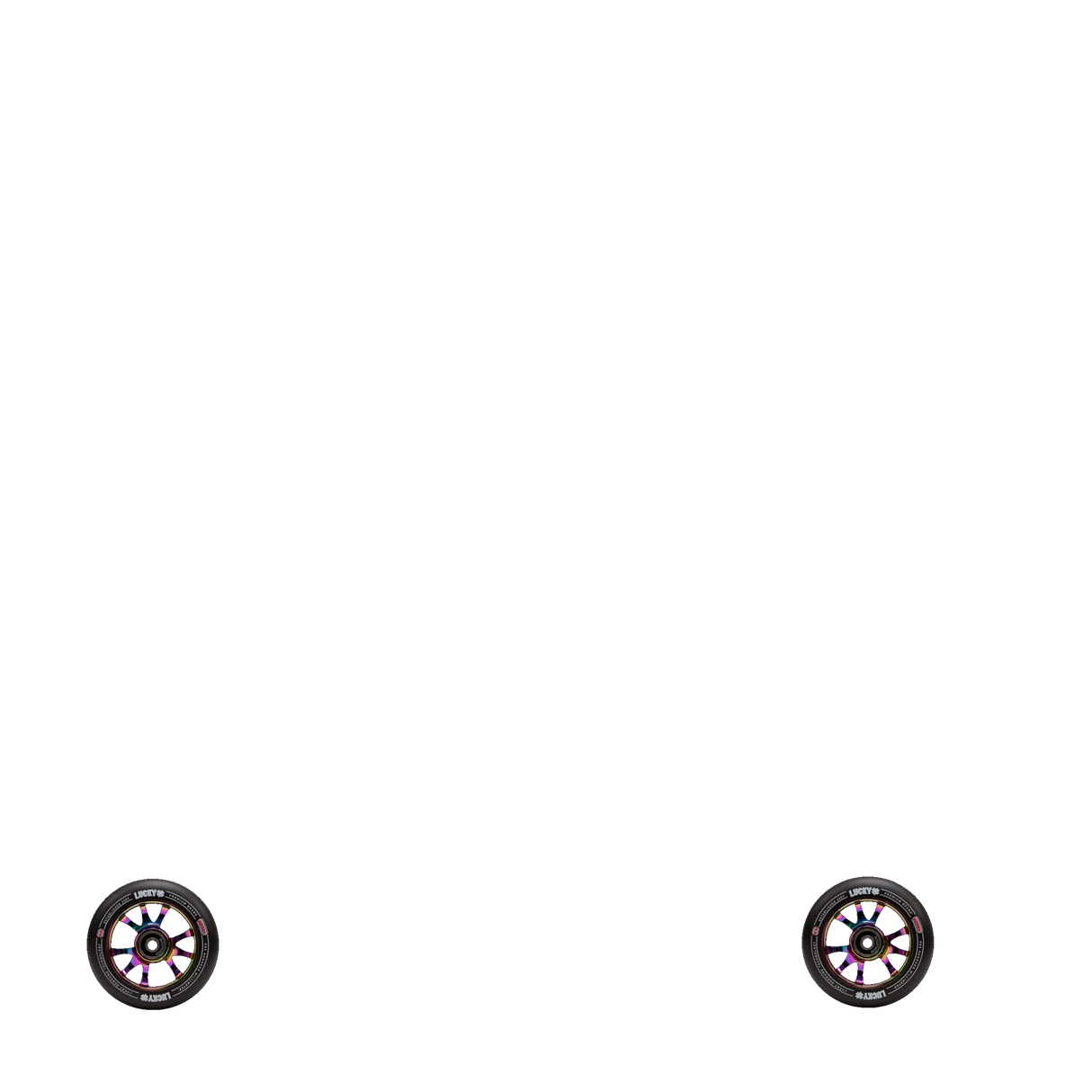 Lucky Toaster 110mm Scooter Wheel - Neochrome/Black