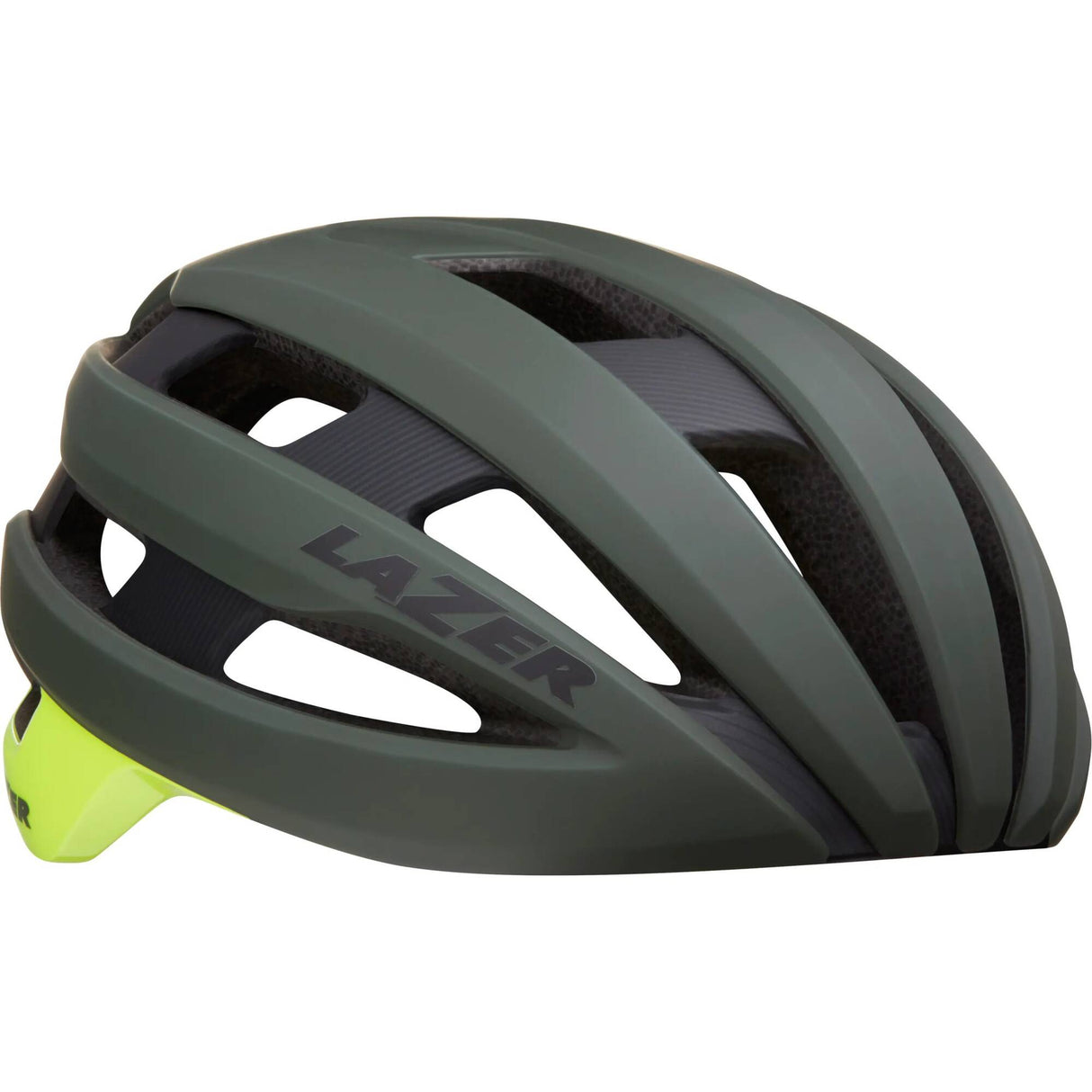 Lazer Sphere MIPS Helmet - Dark Green/Flash Yellow, Small
