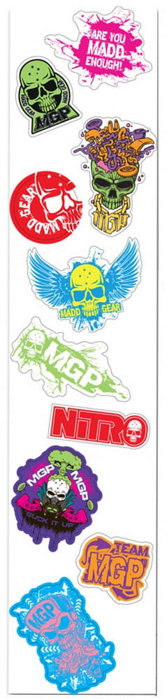 MGP 10 Pack Sticker Sheet - Series 2
