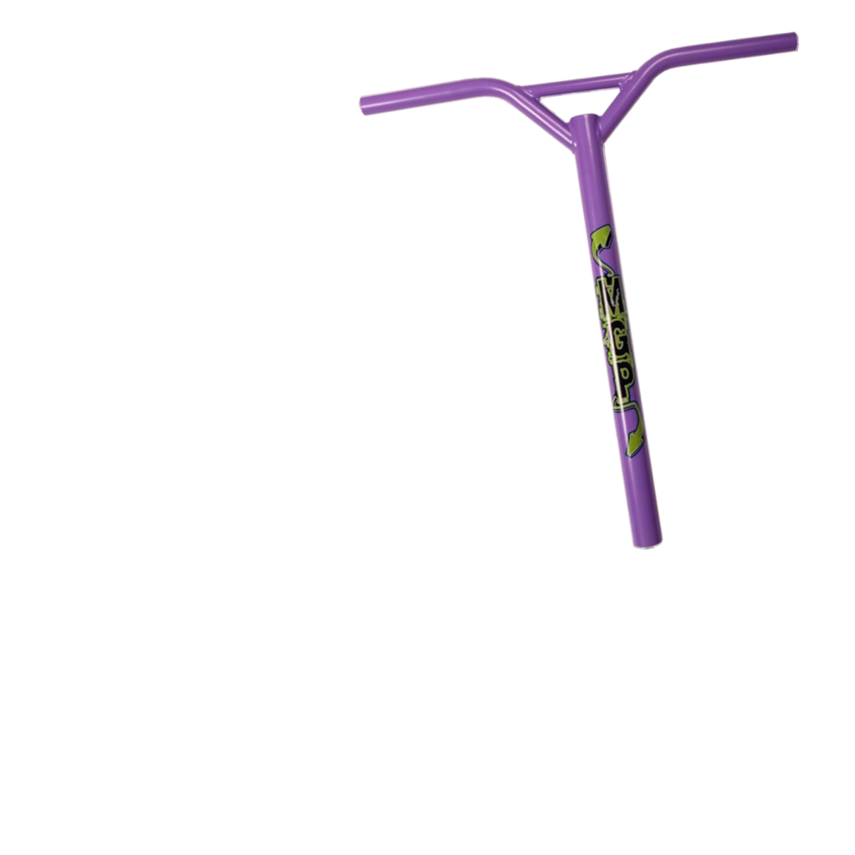 MGP Bat Wing Rake Oversized HIC Scooter Handle Bars - Purple 533mm