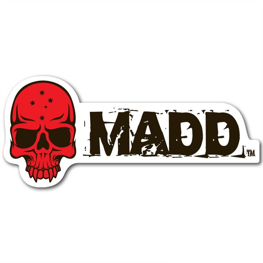 MGP MADD Logo Sticker - Red
