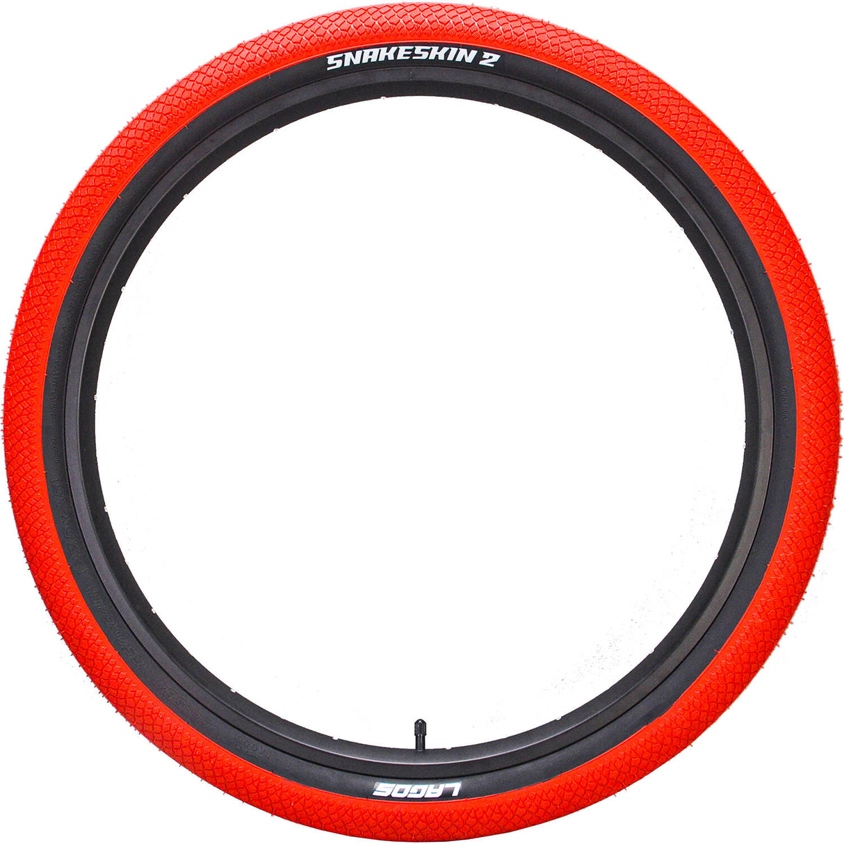 Mafiabike Lagos Snakeskin 2 27.5" BMX Tyre - Red/Black (PAIR)