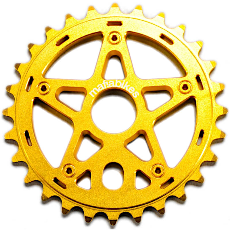 Mafiabike Gully 28T BMX Sprocket - Gold