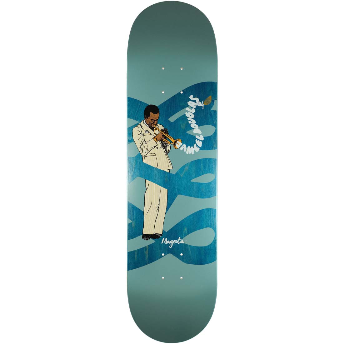 Magenta Sacred Snake Skateboard Deck - Douglas 8.125"