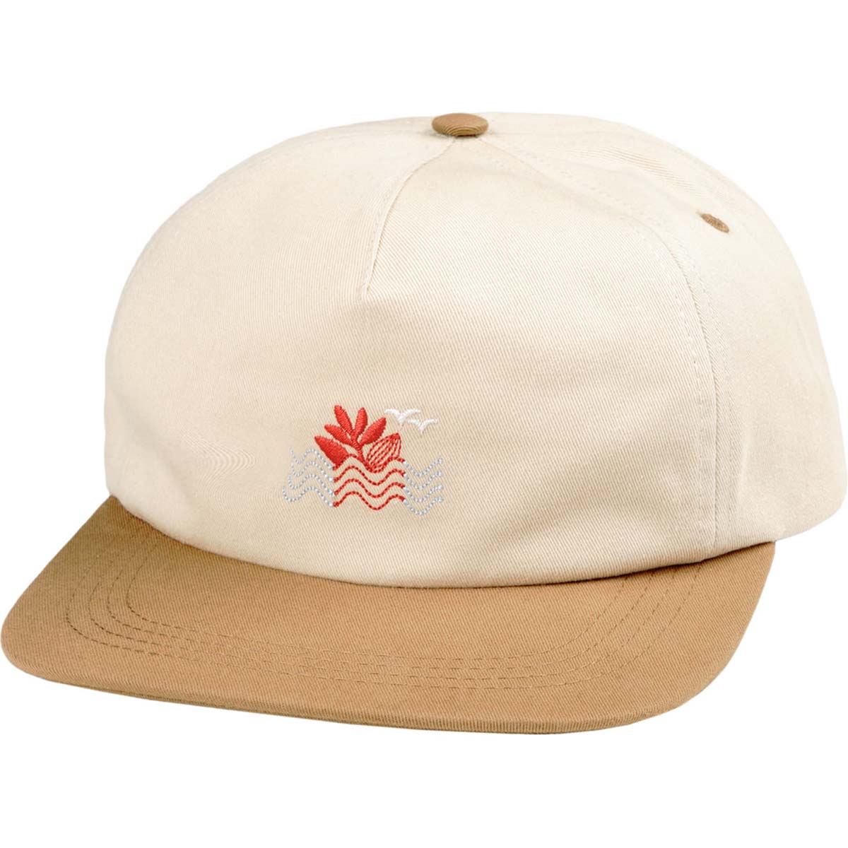 Magenta Sunset Snapback Hat - Sand