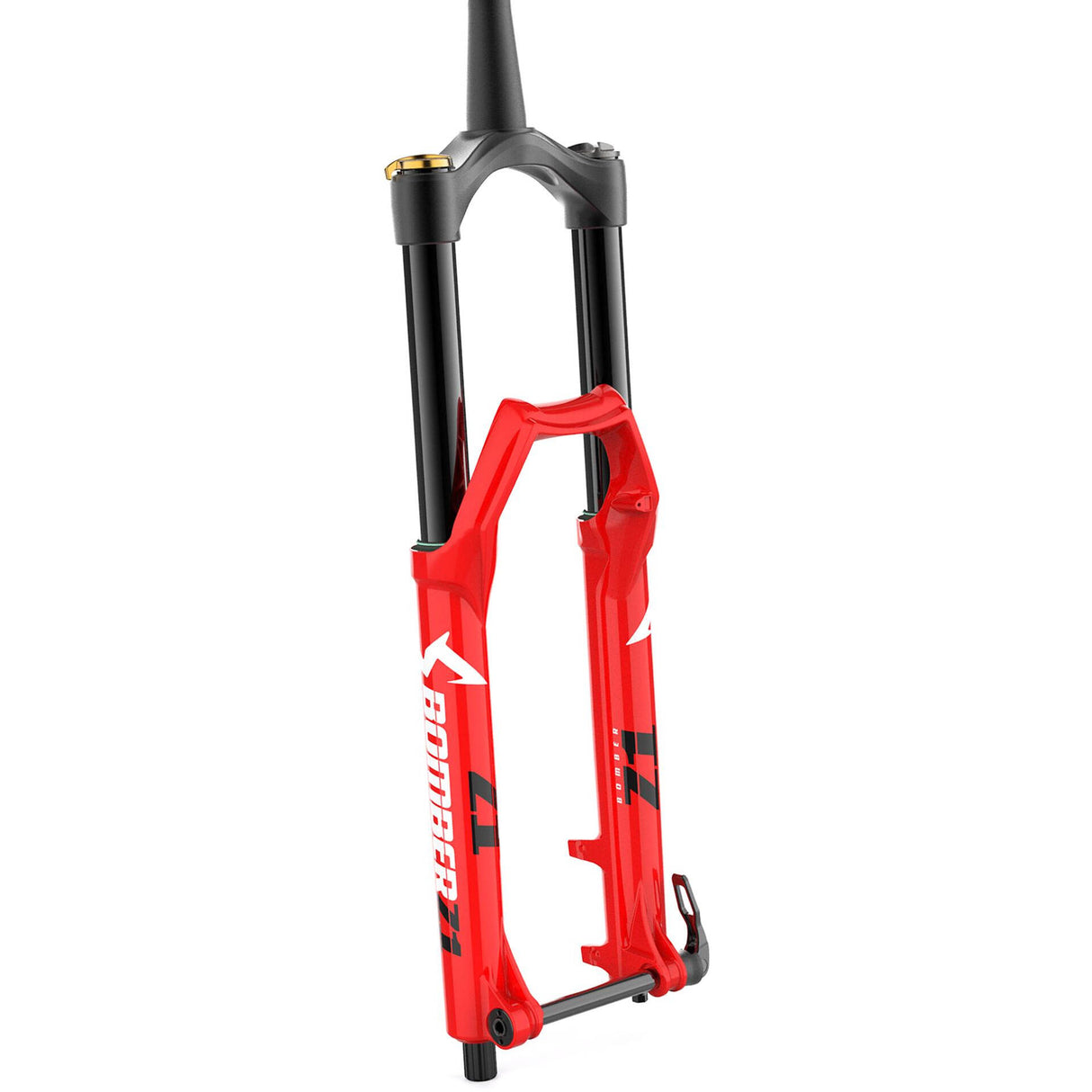 Marzocchi Bomber Z1 GRIP Sweep-Adj 15QR 110mm Tapered Forks - Red 27.5 Wheel / 180mm Travel / 15QR x 110mm Axle / 44mm Rake