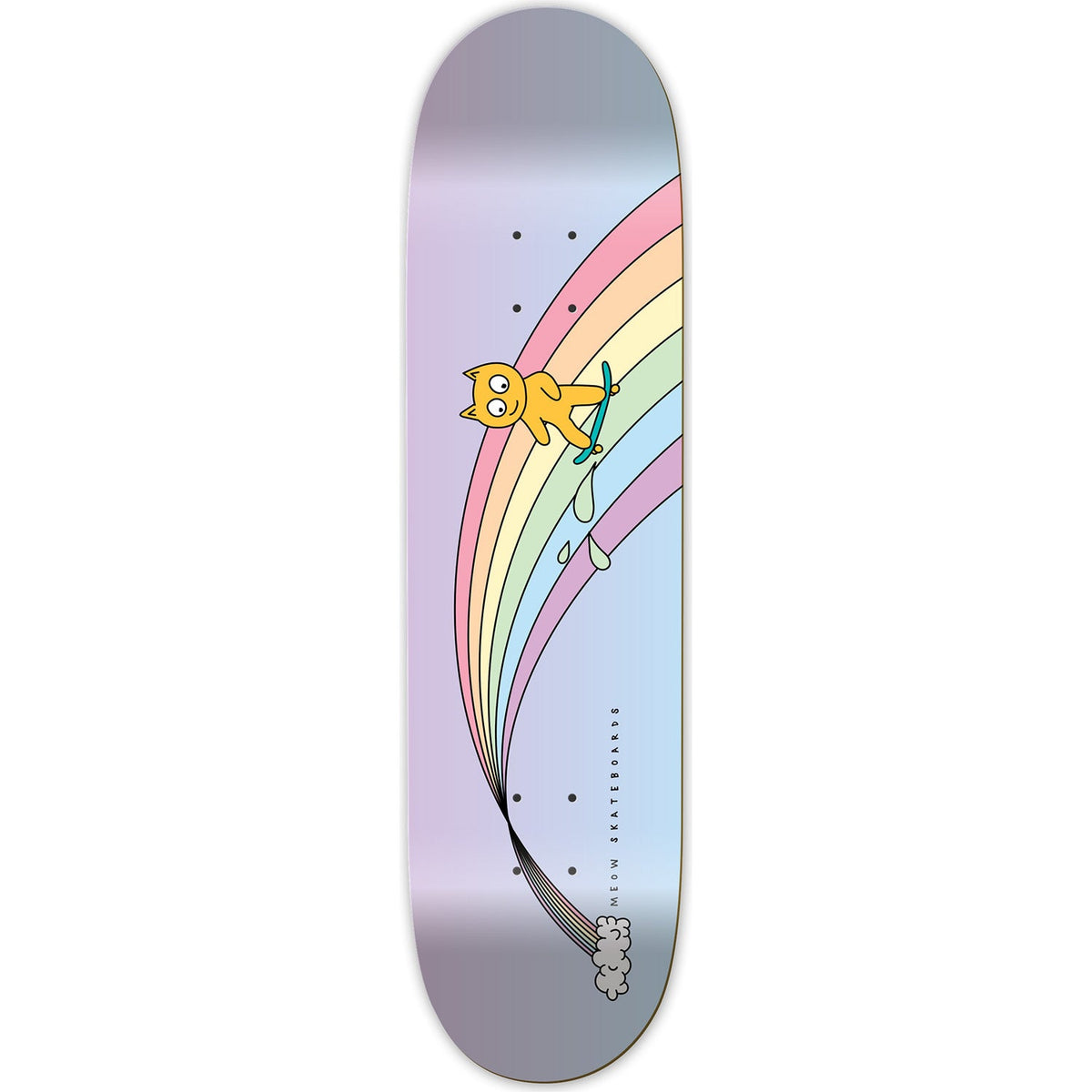 Meow Over The Rainbow Skateboard Deck - Fade 7.75"
