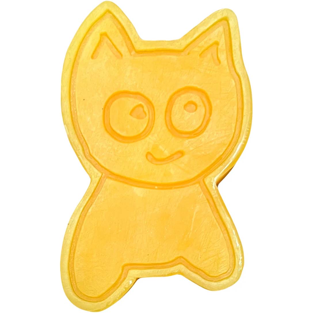 Meow Extra Large Skateboard Wax - Yellow