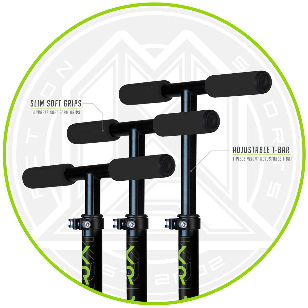Madd Gear Carve Kruzer 150 Folding Scooter - Black/Lime