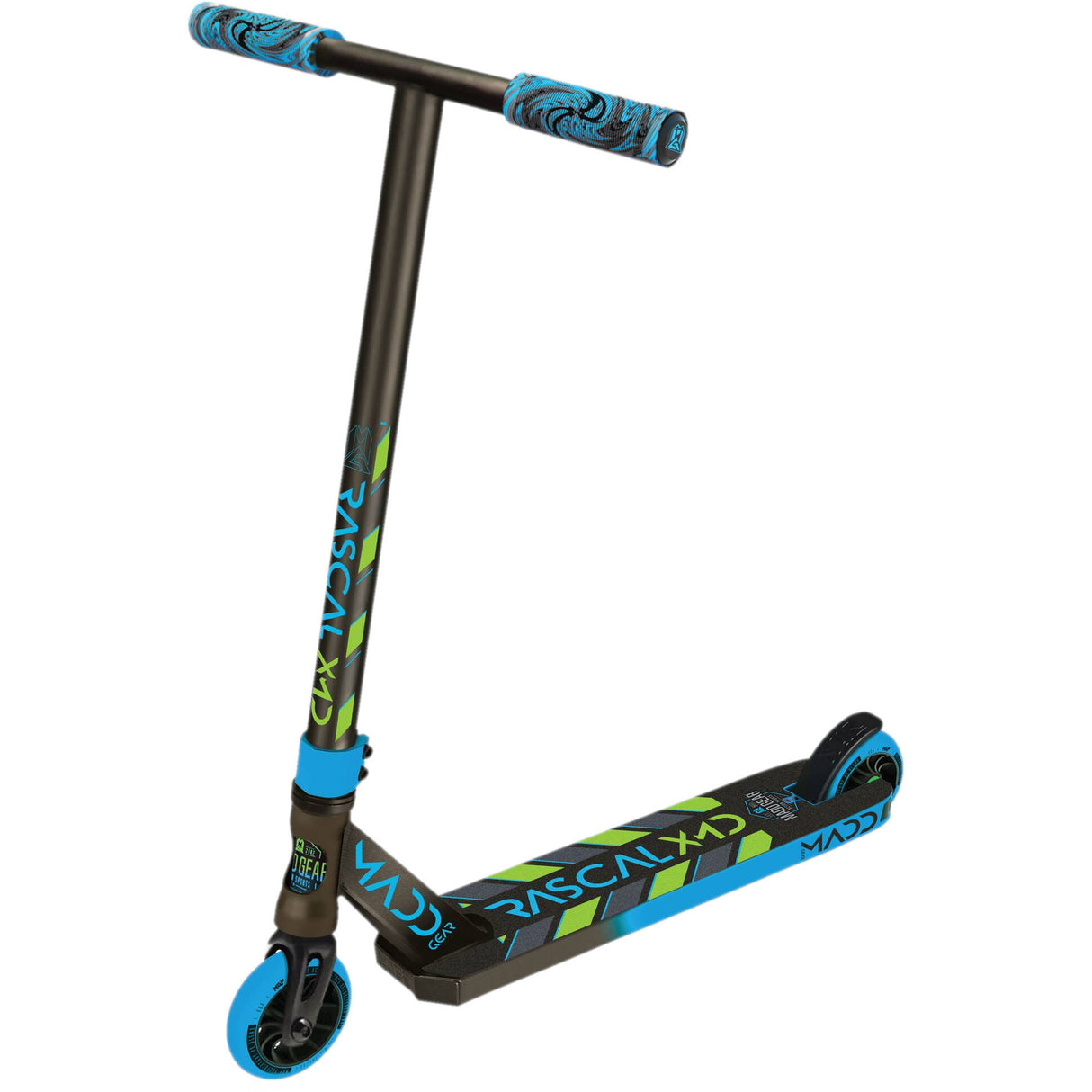 Madd Kick Mini Pro Rascal III Stunt Scooter - Blue/Lime