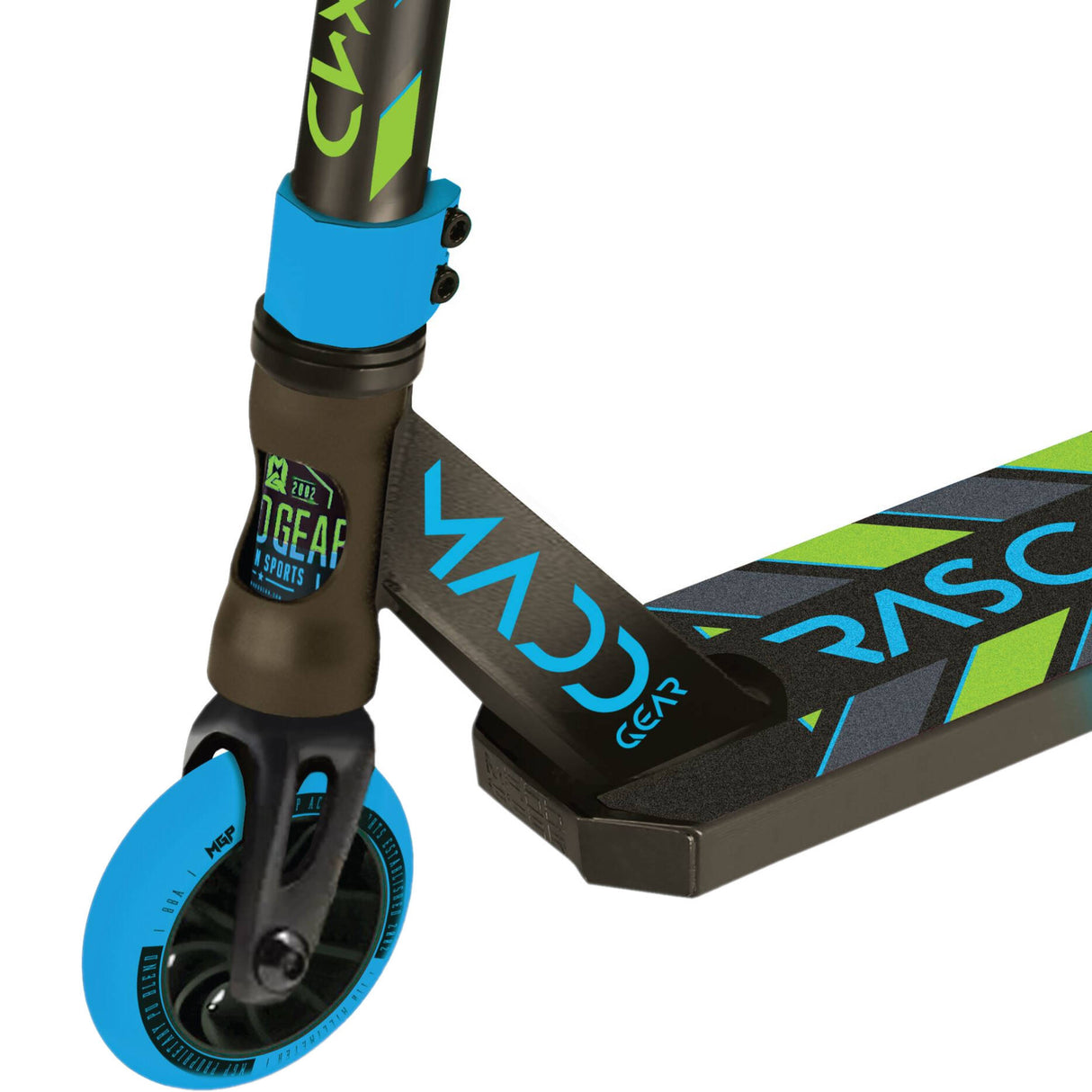 Madd Kick Mini Pro Rascal III Stunt Scooter - Blue/Lime