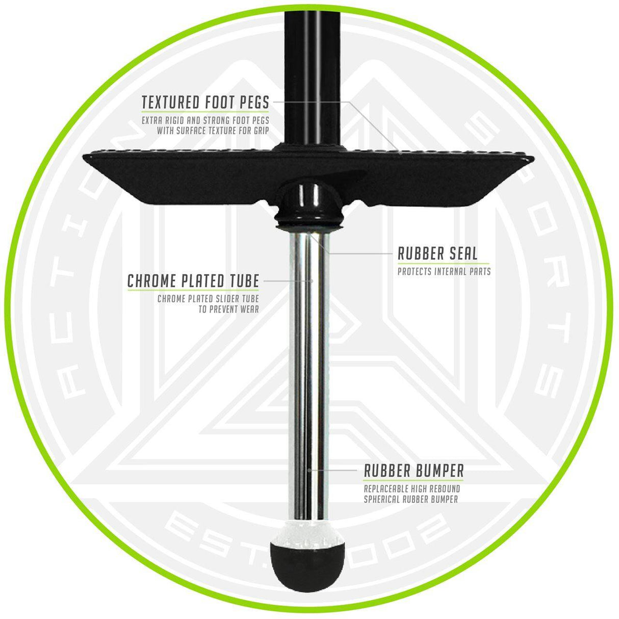 Madd Gear Pogo Stick - Black/Lime