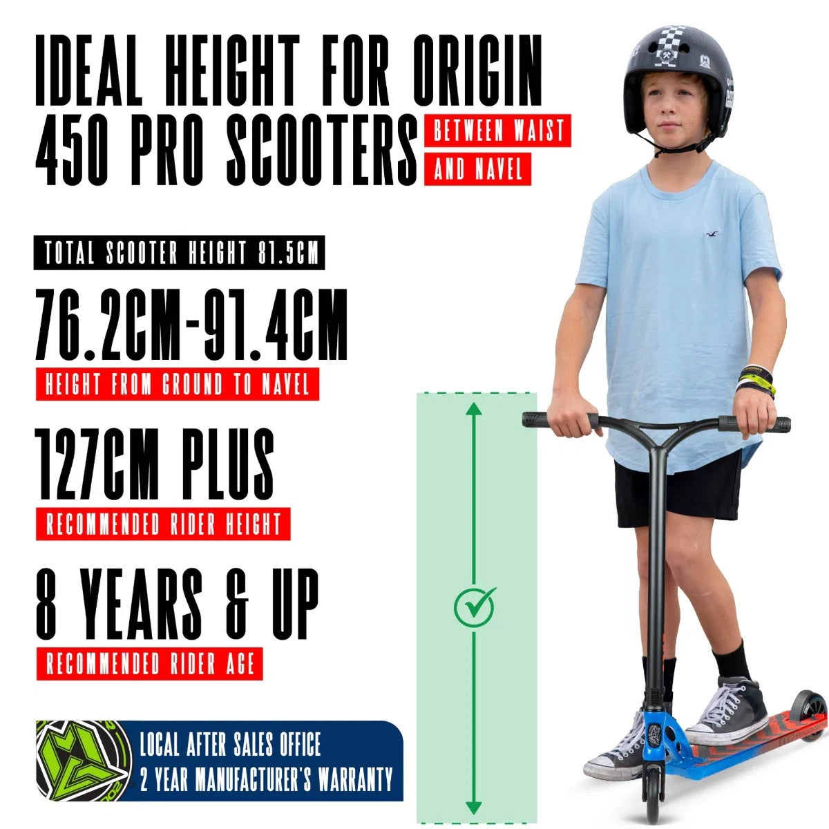 MGP VX Origin IV 450 Stunt Scooter - Tensor