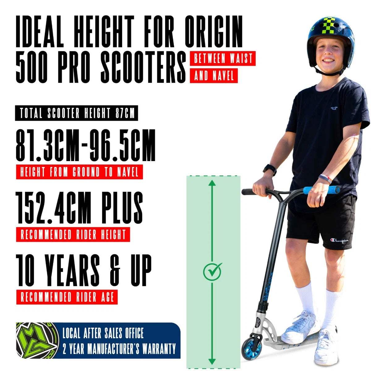 MGP VX Origin IV 500 Stunt Scooter - Scalene