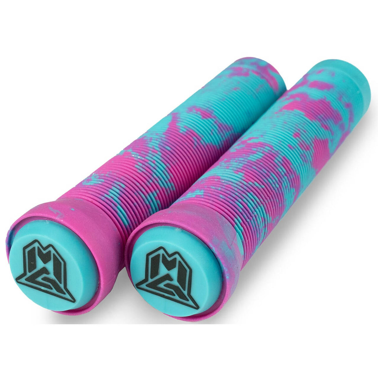 MGP 150mm Swirl Grind Scooter Grips - Pink/Teal