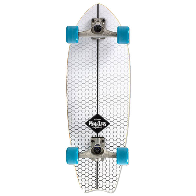 Mindless Surf Skate Fishtail Complete Cruiser - White 29.75"
