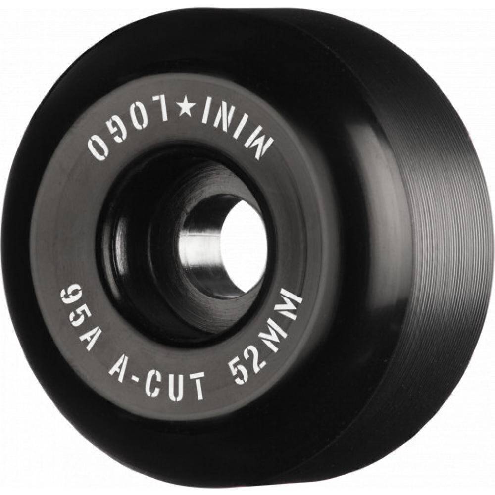 Mini Logo A-Cut 2 Hybrid 95a Skateboard Wheels - Black 52mm (Pack of 4)