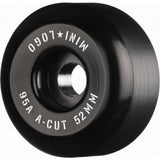 Mini Logo A-Cut 2 Hybrid 95a Skateboard Wheels - Black 52mm (Pack of 4)