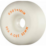 Mini Logo A-Cut 2 Hybrid 95a Skateboard Wheels - White 52mm (Pack of 4)