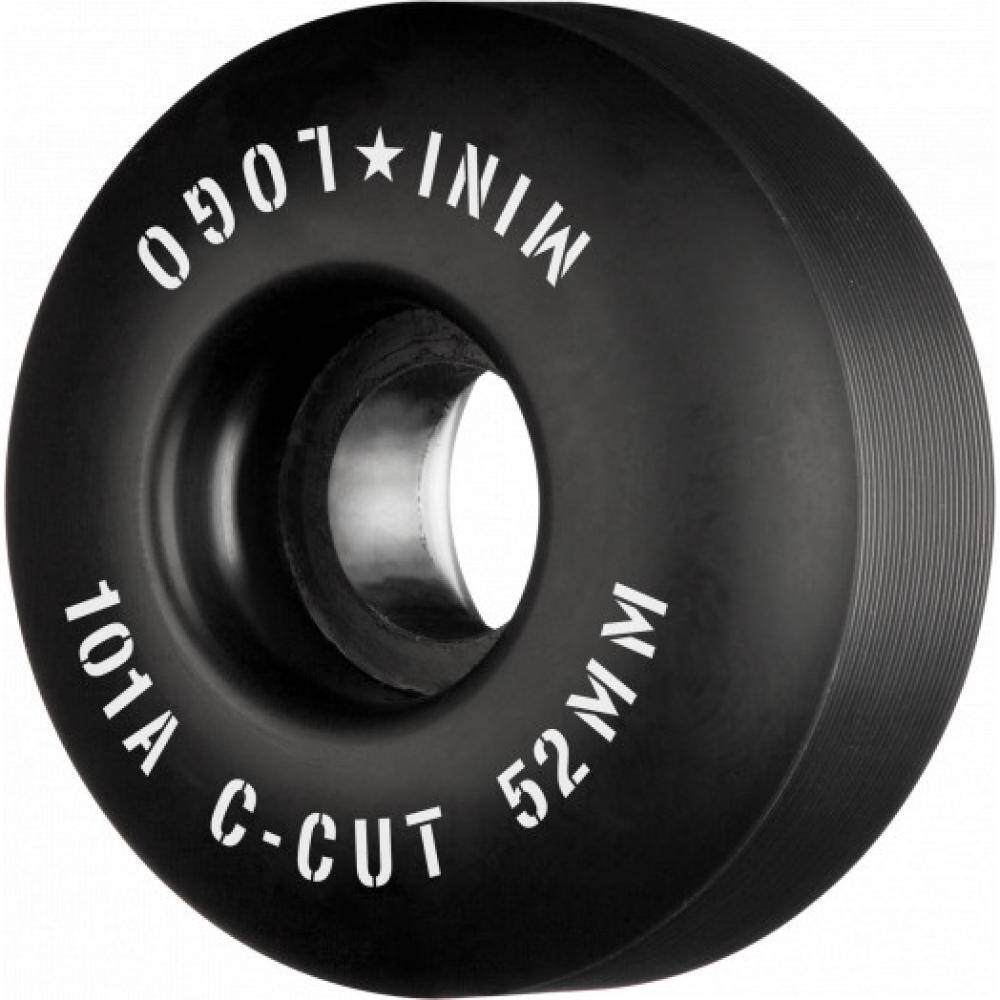Mini Logo C-Cut 2 101a Skateboard Wheels - Black 53mm (Pack of 4)