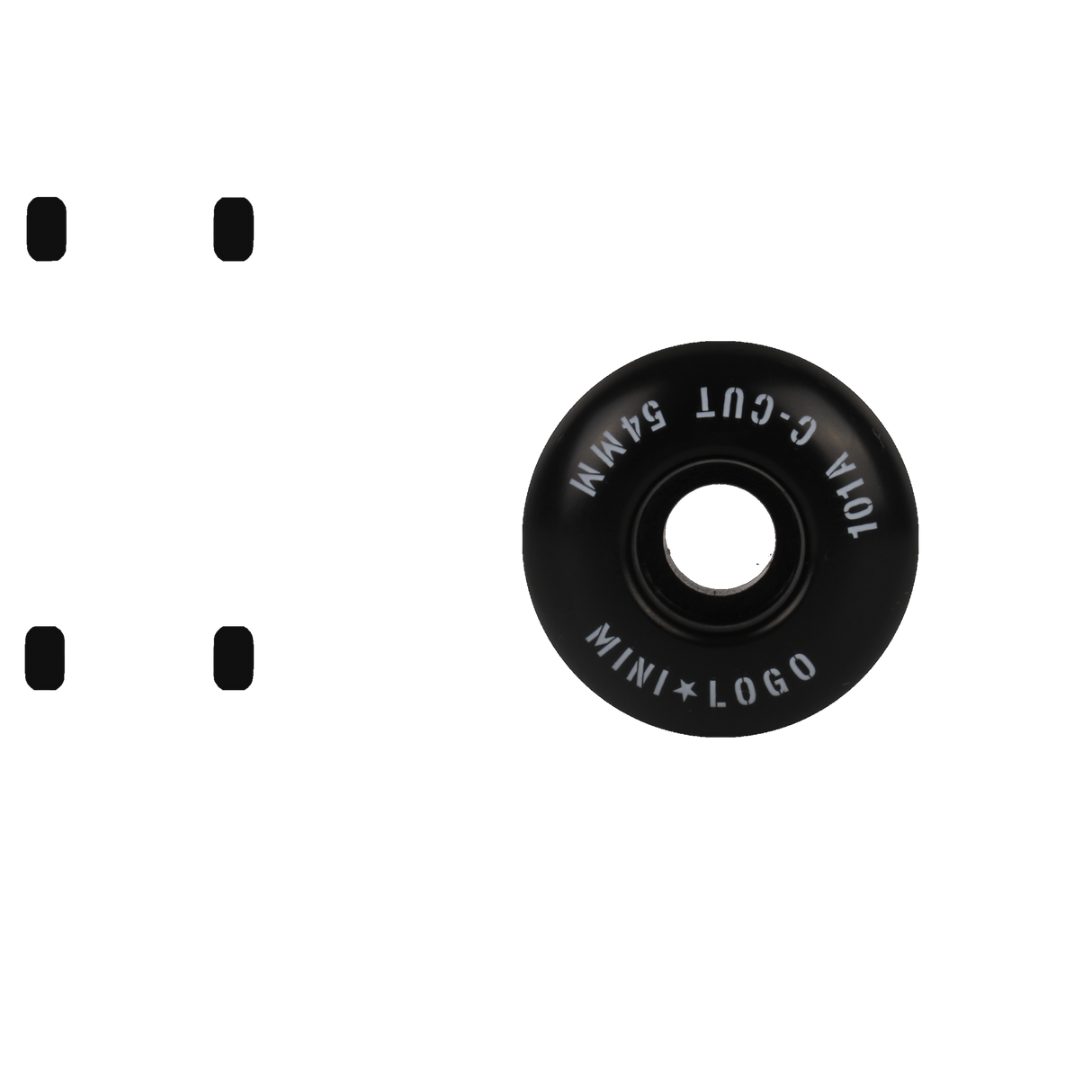 Mini Logo C-Cut 2 101a Skateboard Wheels - Black 54mm (Pack of 4)